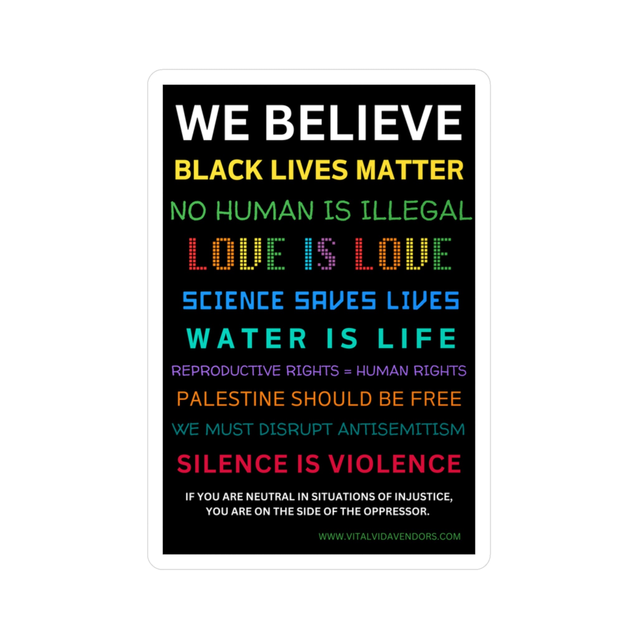 We Believe Vinyl Decal