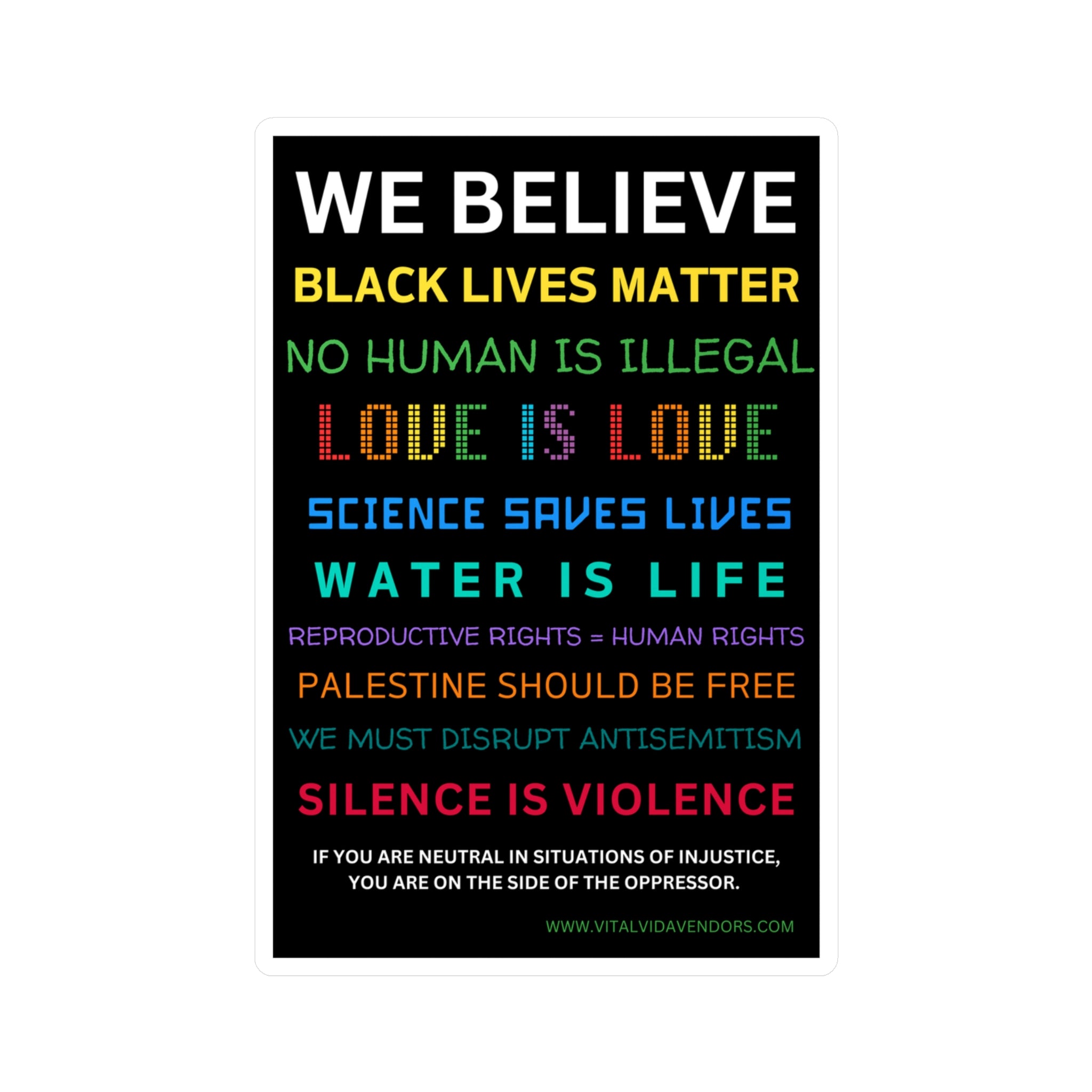 We Believe Vinyl Decal