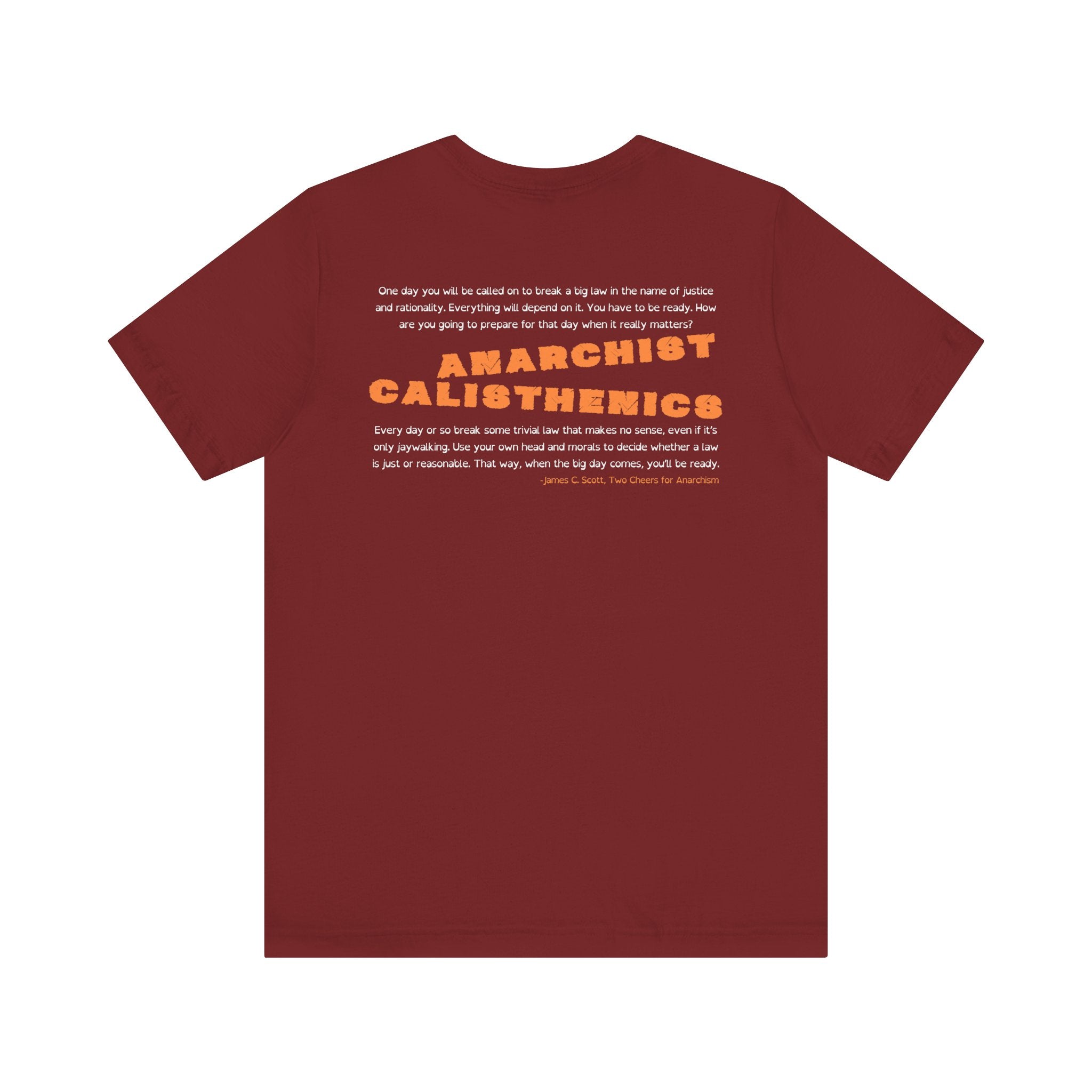 Anarchist Calisthenics- Jersey Short Sleeve Tee