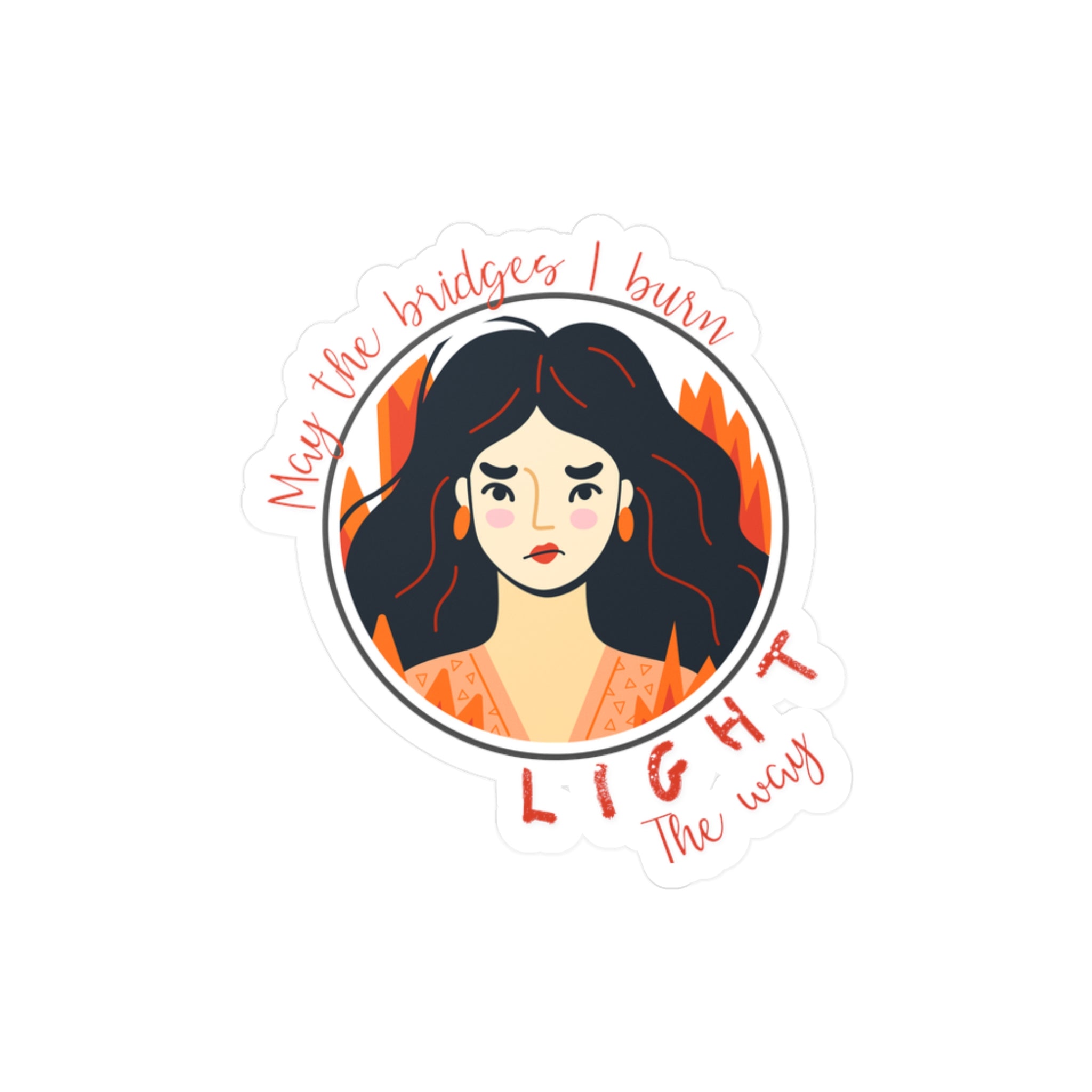 **Burning Bridges Vinyl Decal**