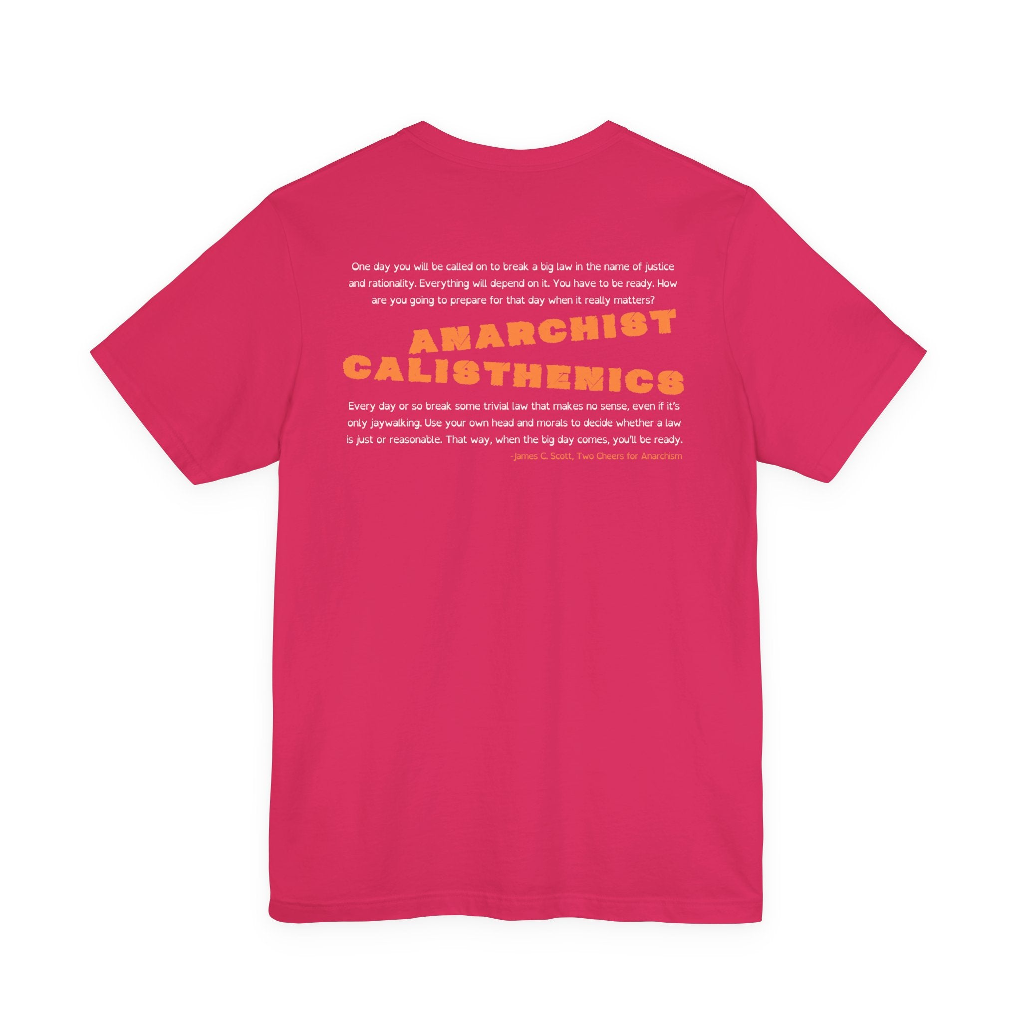 Anarchist Calisthenics- Jersey Short Sleeve Tee