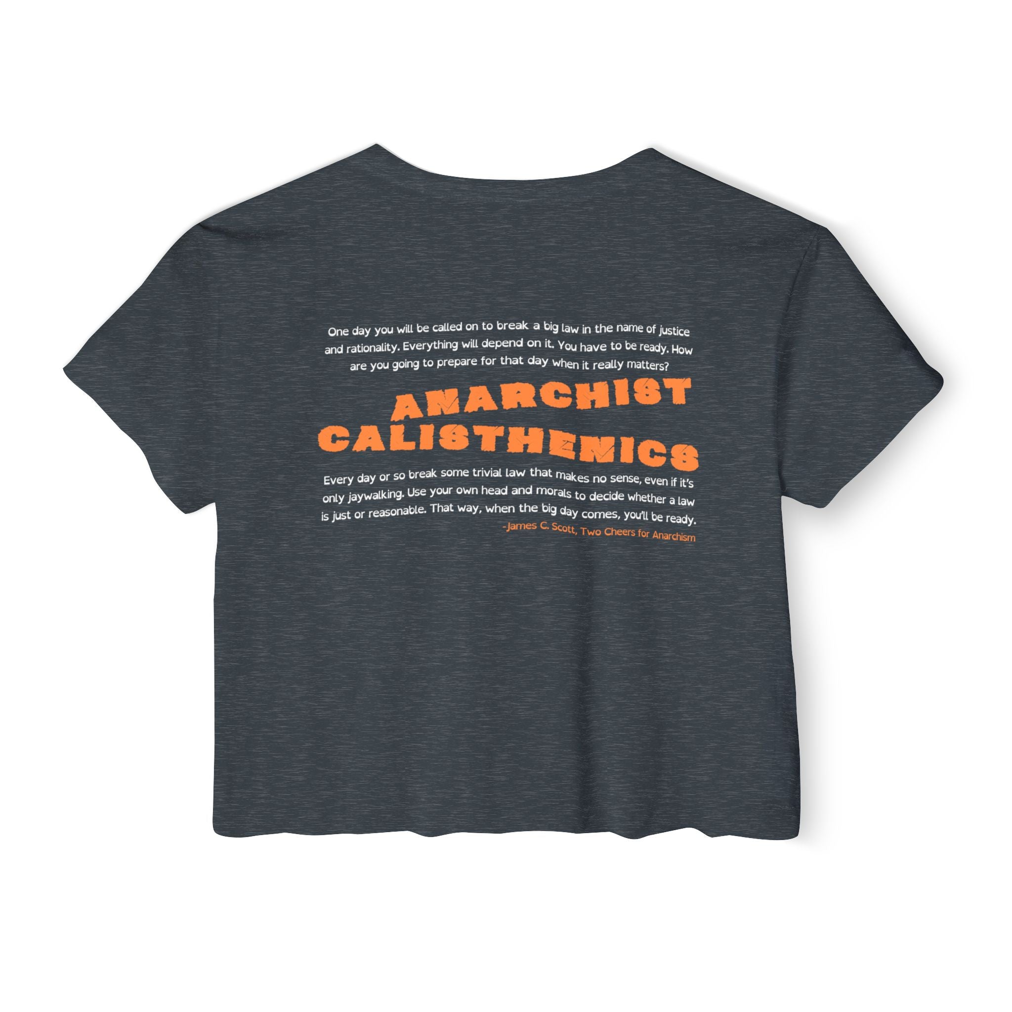 Anarchist Calisthenics Crop Tee