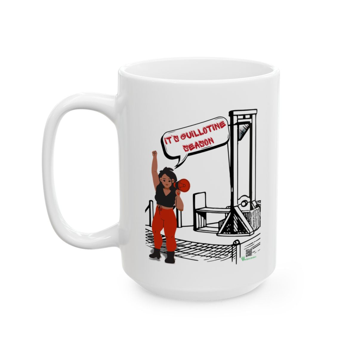Guillotine Season Mug – Anti-Fascist Coffee Cup