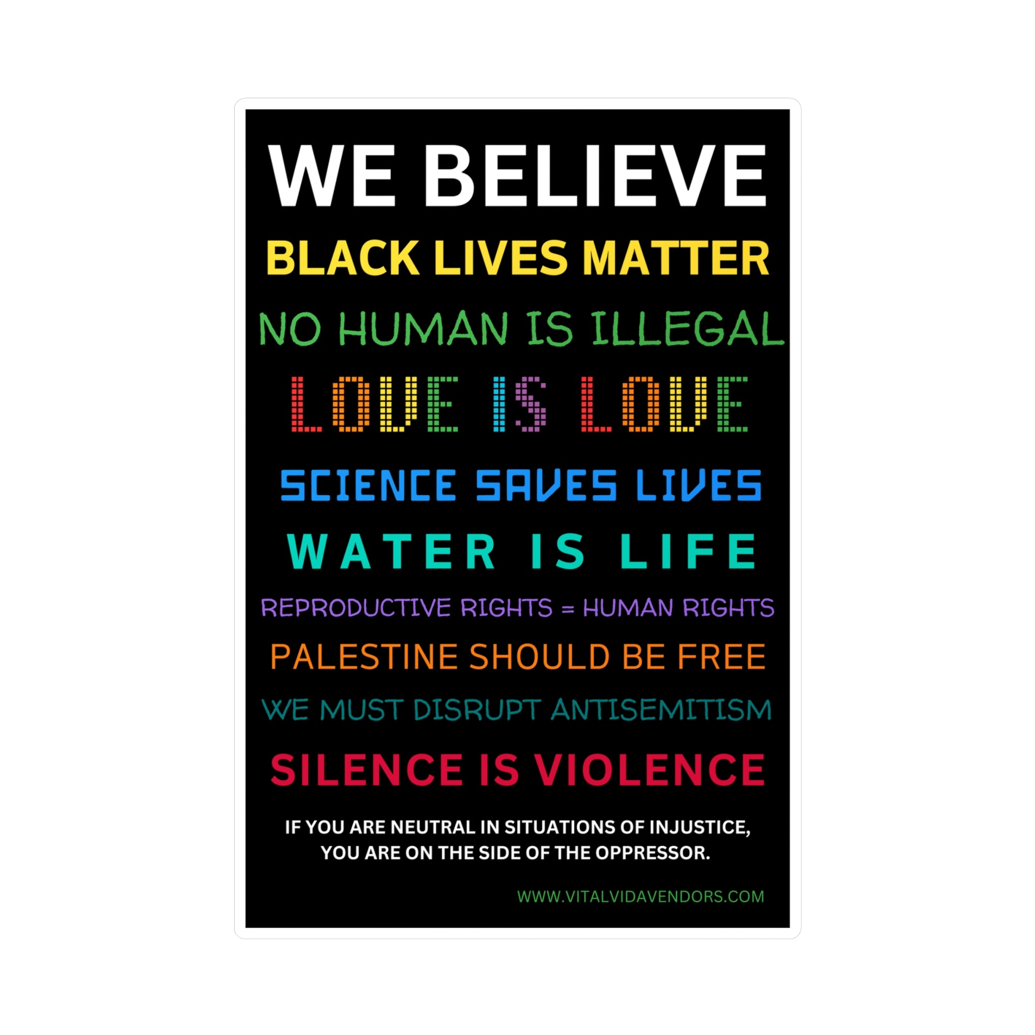 We Believe Vinyl Decal