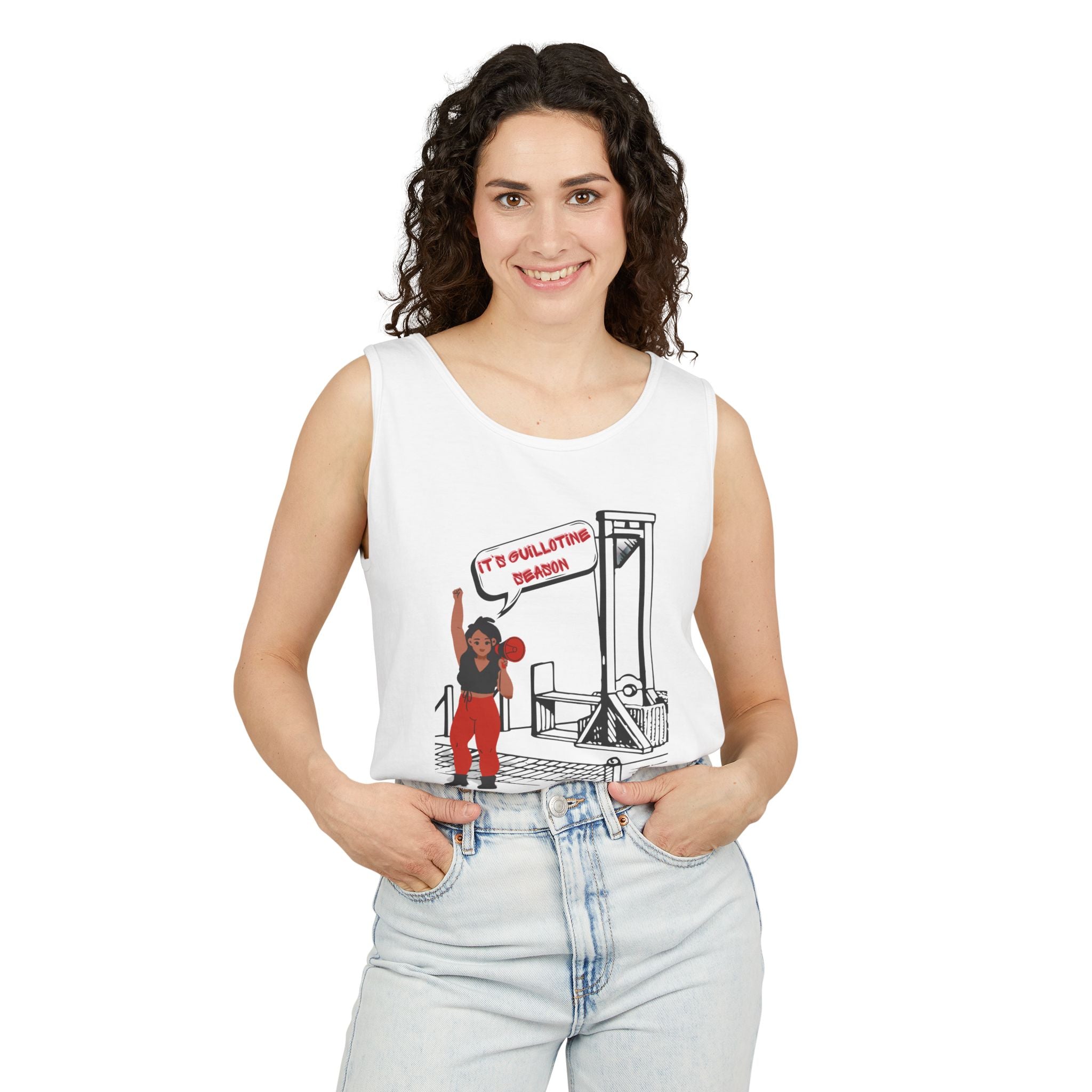 Guillotine Season Tank Top – Anti-Fascist Protest Apparel