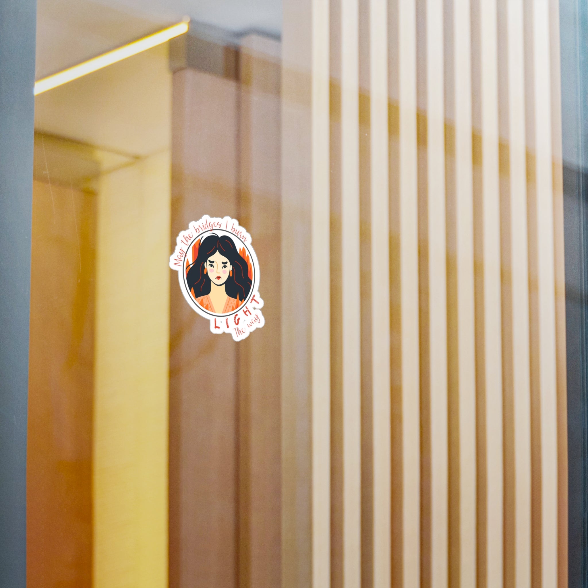 **Burning Bridges Vinyl Decal**