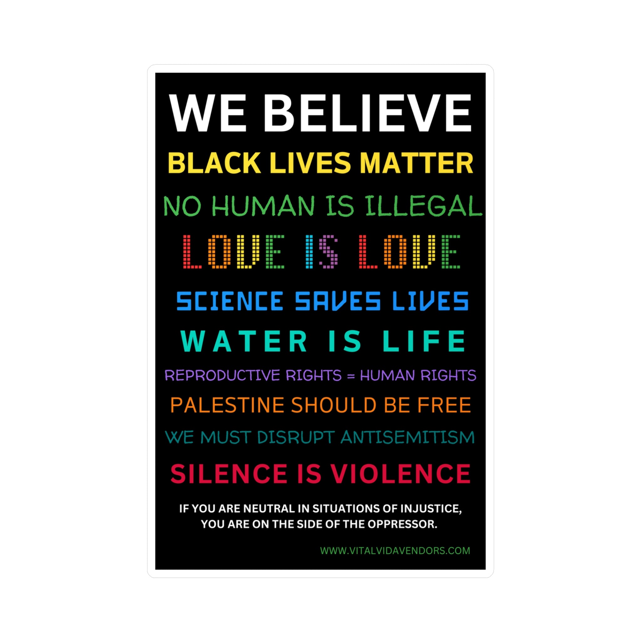 We Believe Vinyl Decal