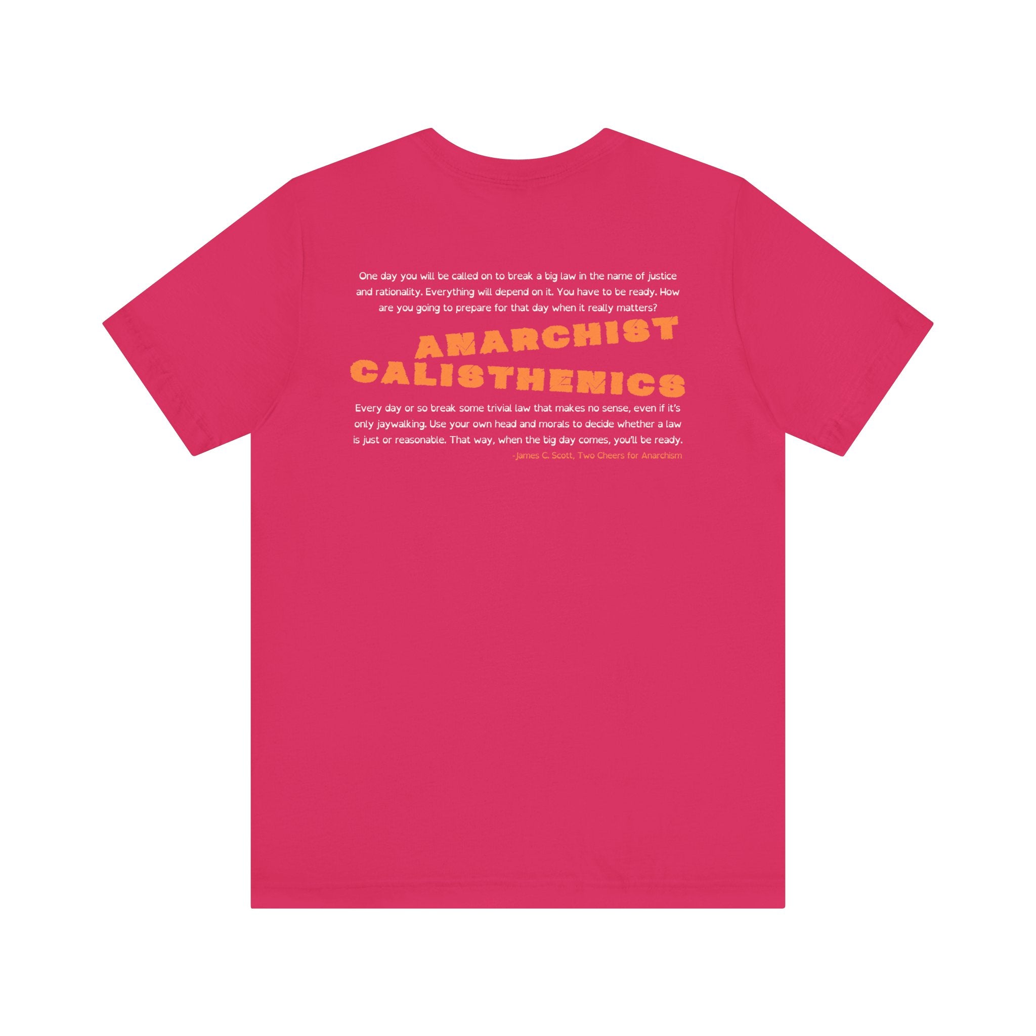 Anarchist Calisthenics- Jersey Short Sleeve Tee