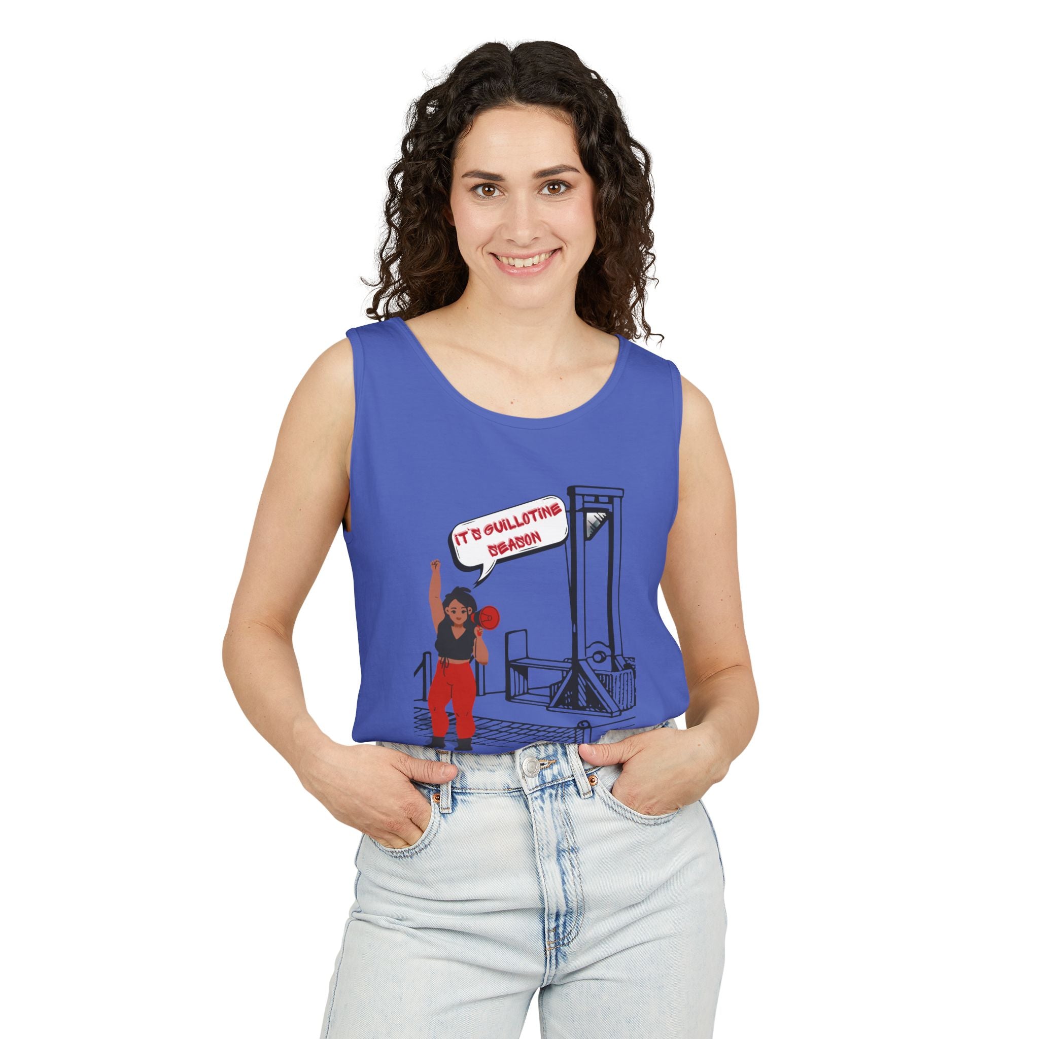 Guillotine Season Tank Top – Anti-Fascist Protest Apparel