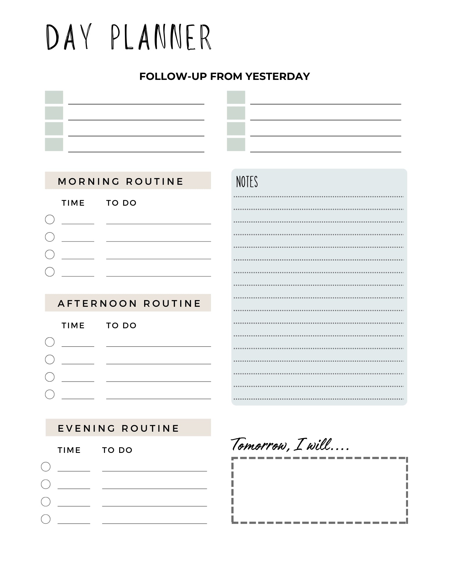 Radical Self-Care and Day Planner