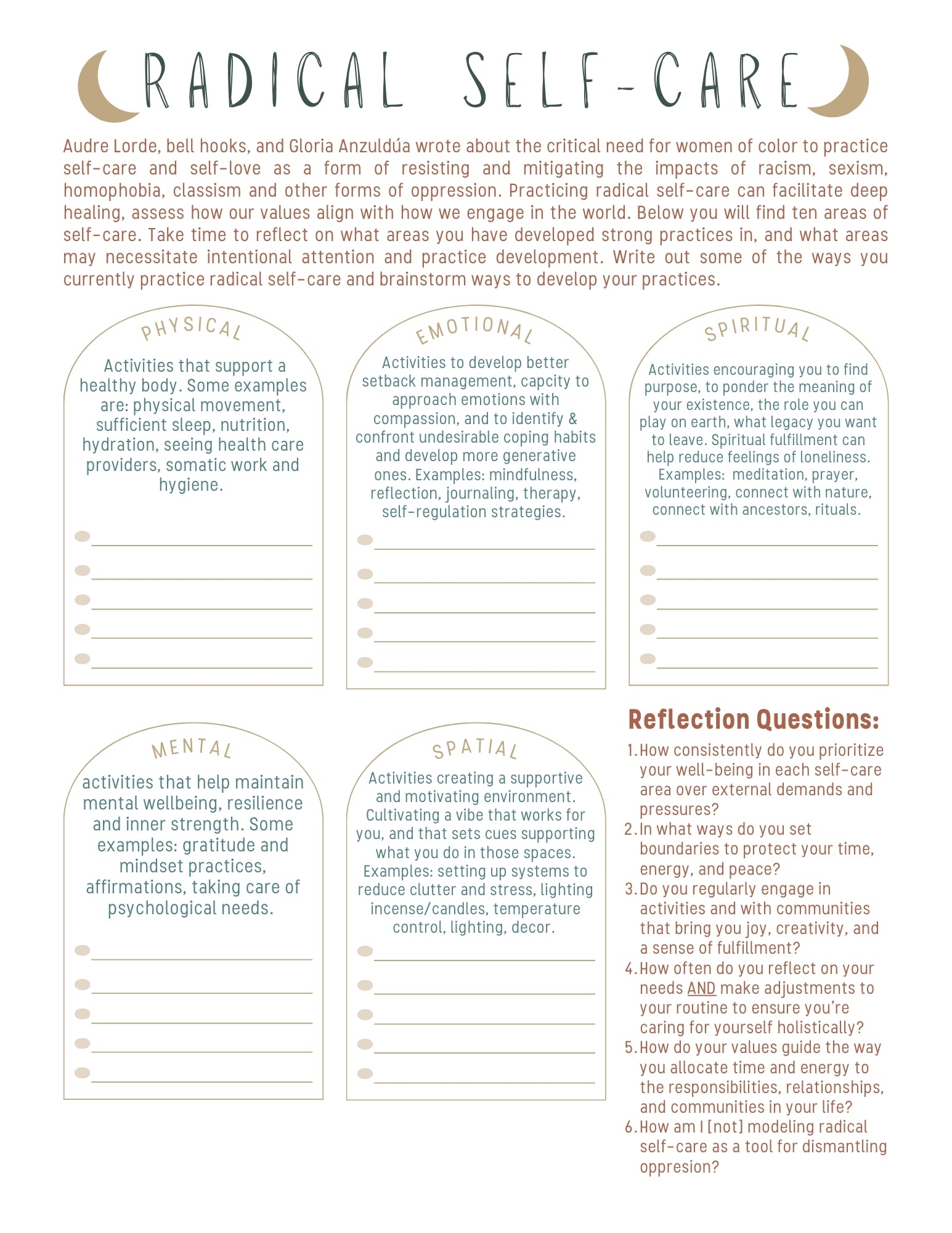 Radical Self-Care and Day Planner