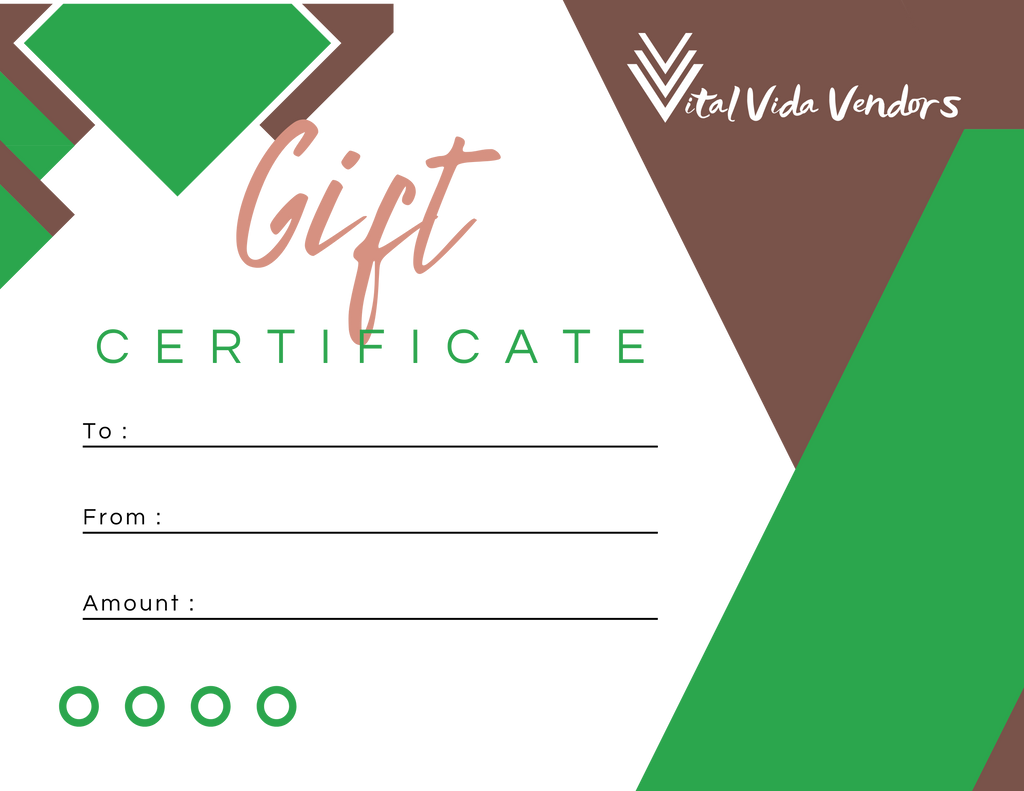 Vital Vida Vendors Gift Card ** Empower Community with Every Purchase!**