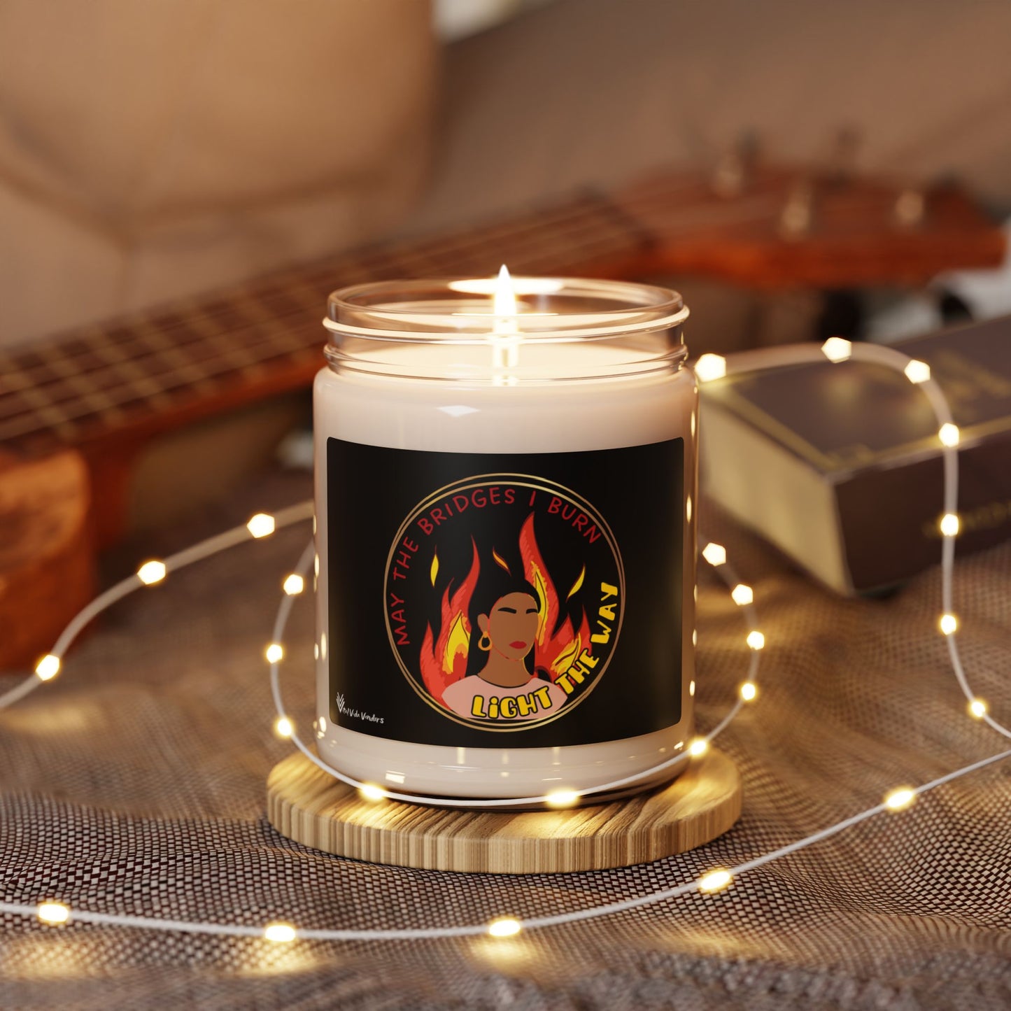 **Burning Bridges** Scented Soy Candle- Design H