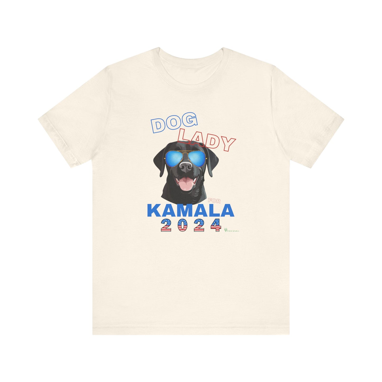 Dog Lady For Kamala Jersey Tee- Black Lab, One-Sided Design