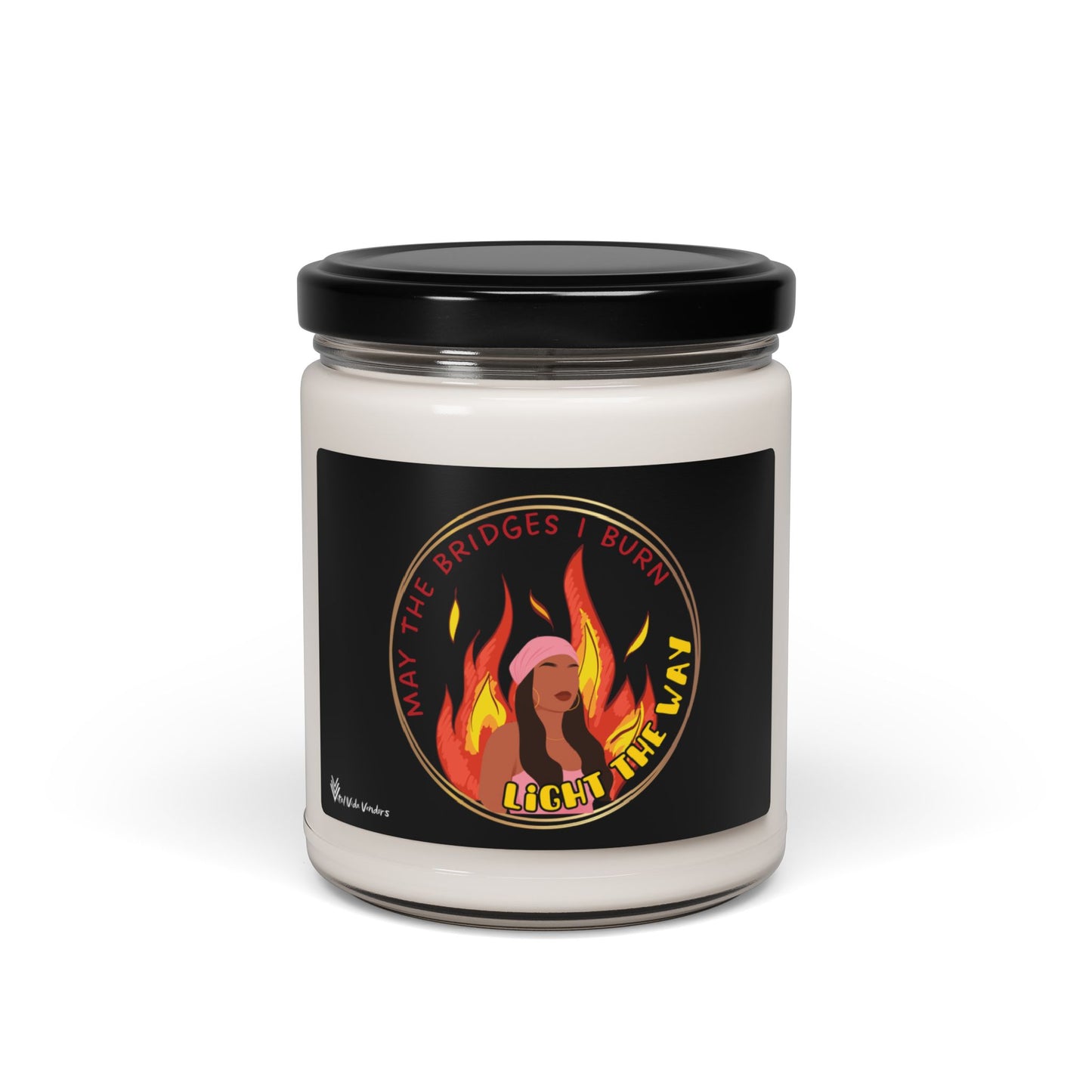 **Burning Bridges** Scented Soy Candle- Design G