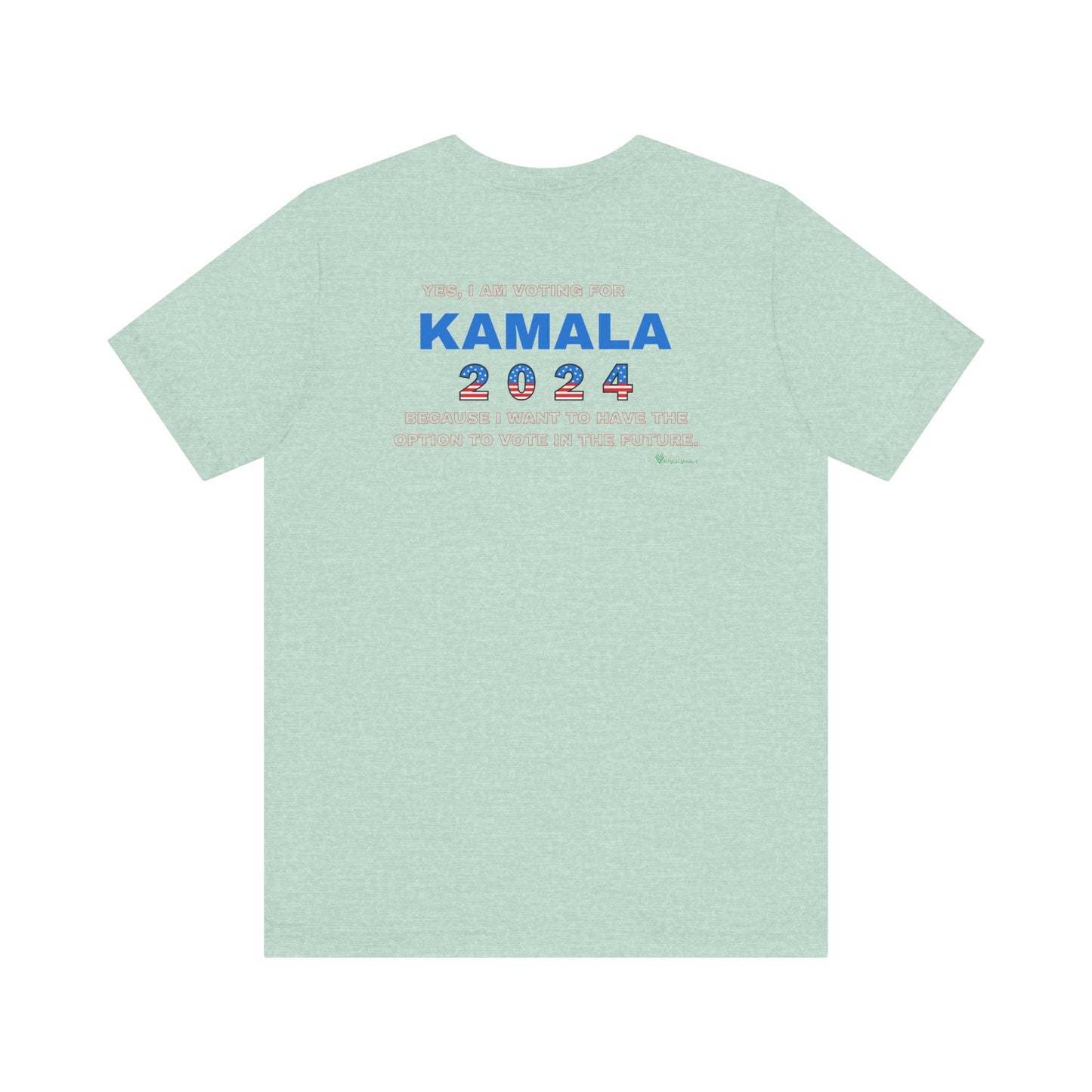 Dog Lady For Kamala Jersey Tee- Pittie, Double Sided Design