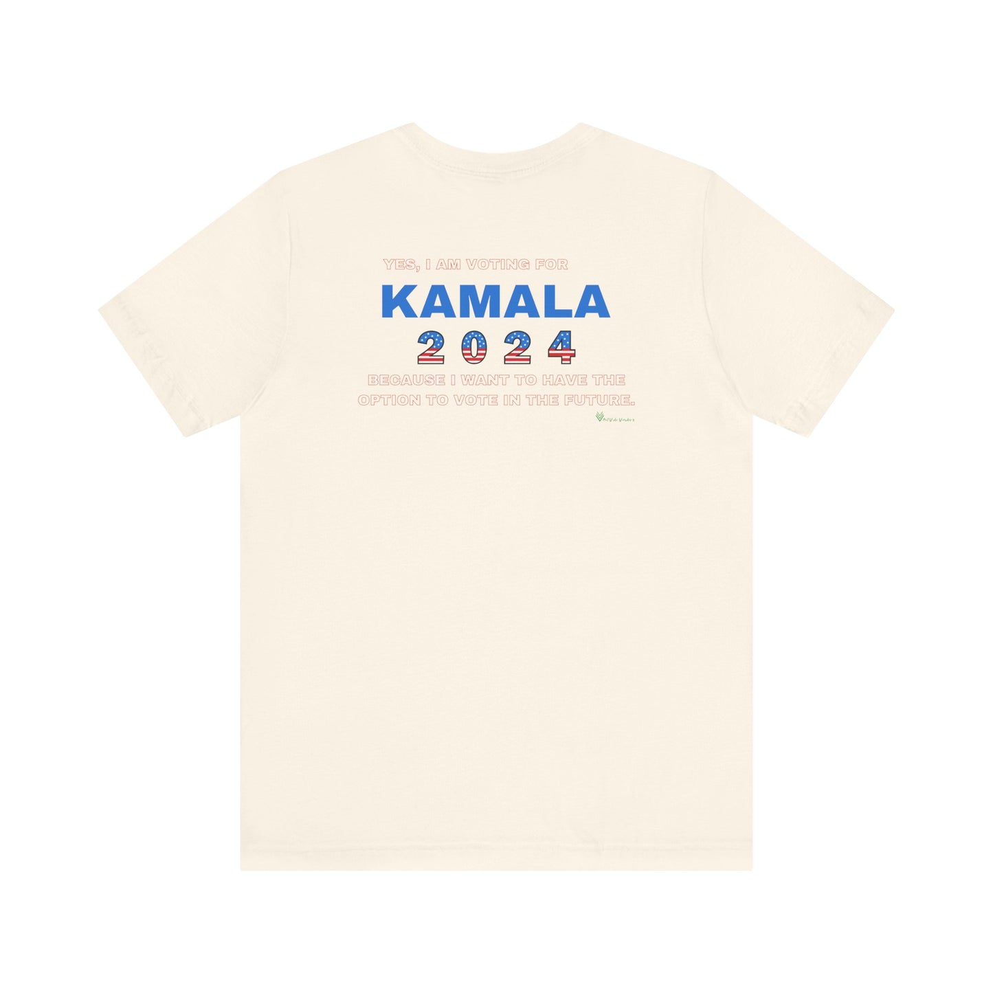 Dog Lady For Kamala Jersey Tee- Shiba Inu, Double-Sided Design