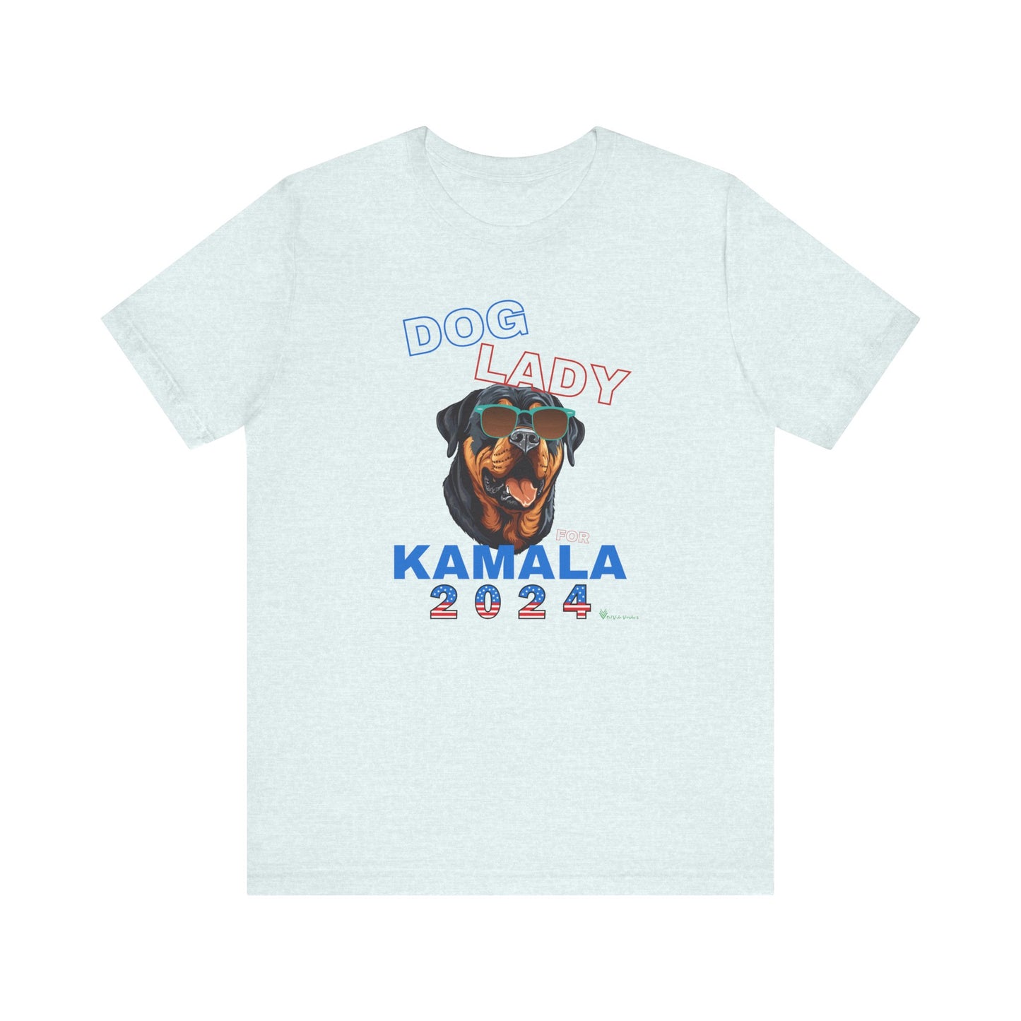 Dog Lady For Kamala Jersey Tee- Rottie, One-Sided Design