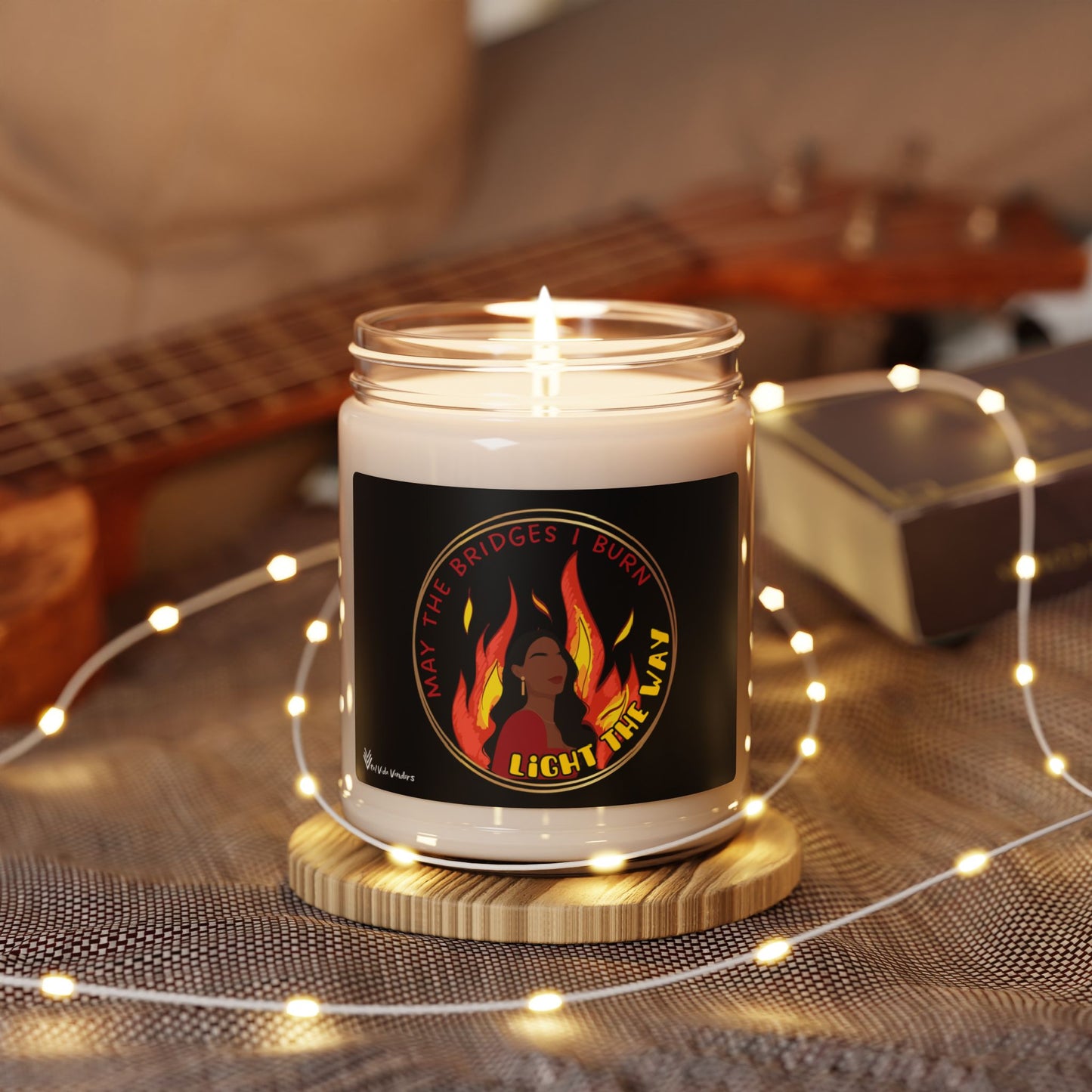 **Burning Bridges** Scented Soy Candle- Design E