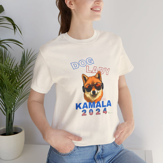 Dog Lady For Kamala Jersey Tee