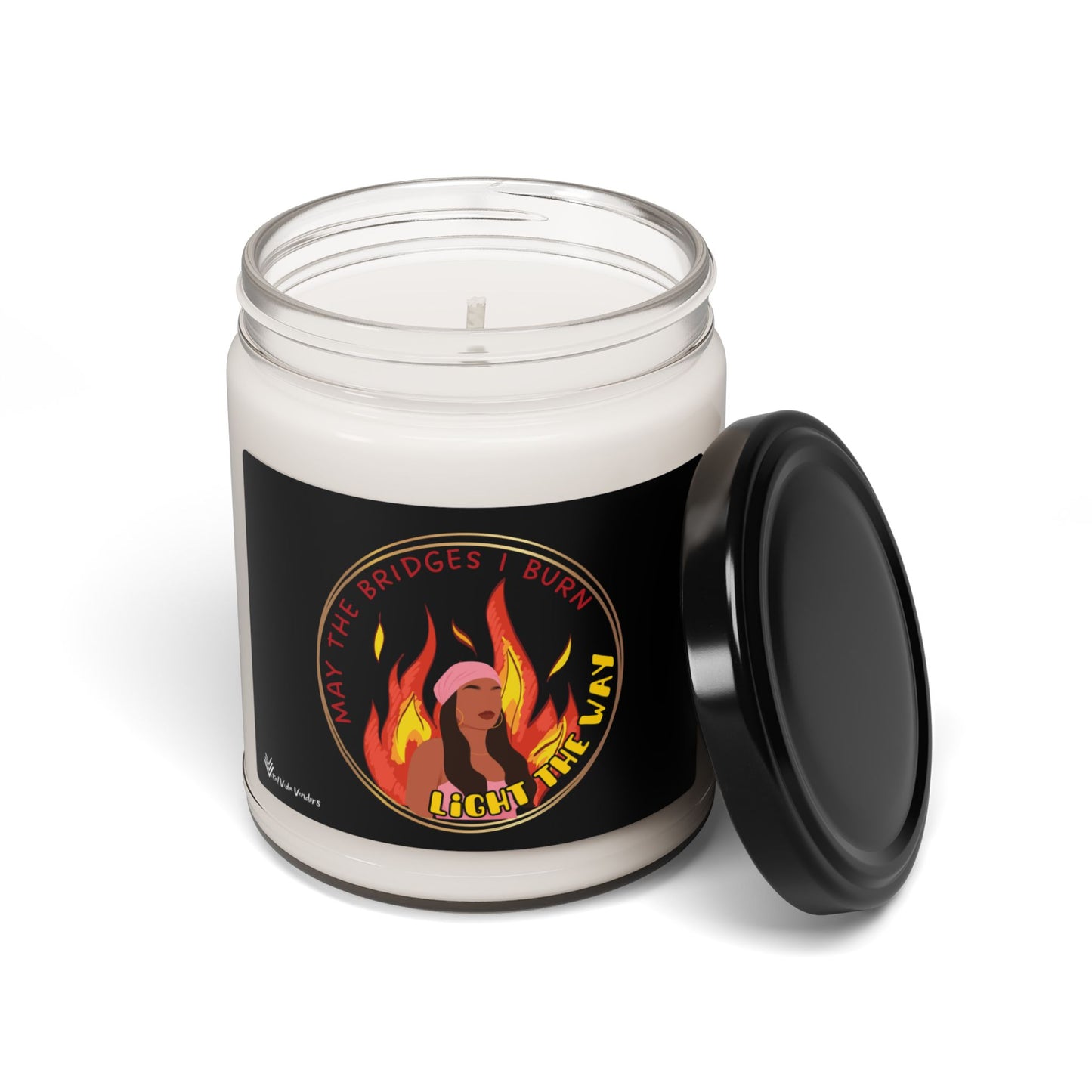 **Burning Bridges** Scented Soy Candle- Design G