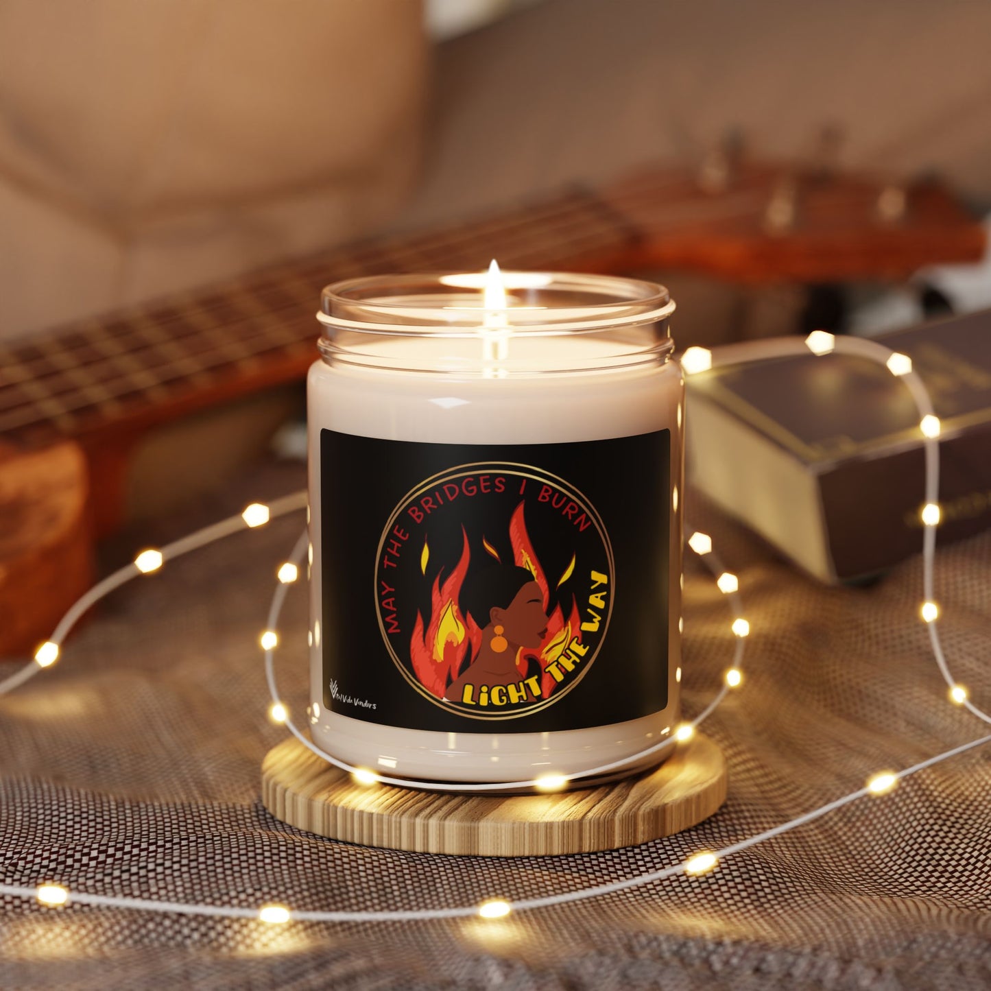 **Burning Bridges** Scented Soy Candle- Design C