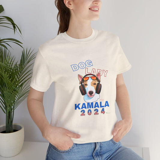 Dog Lady For Kamala Jersey Tee