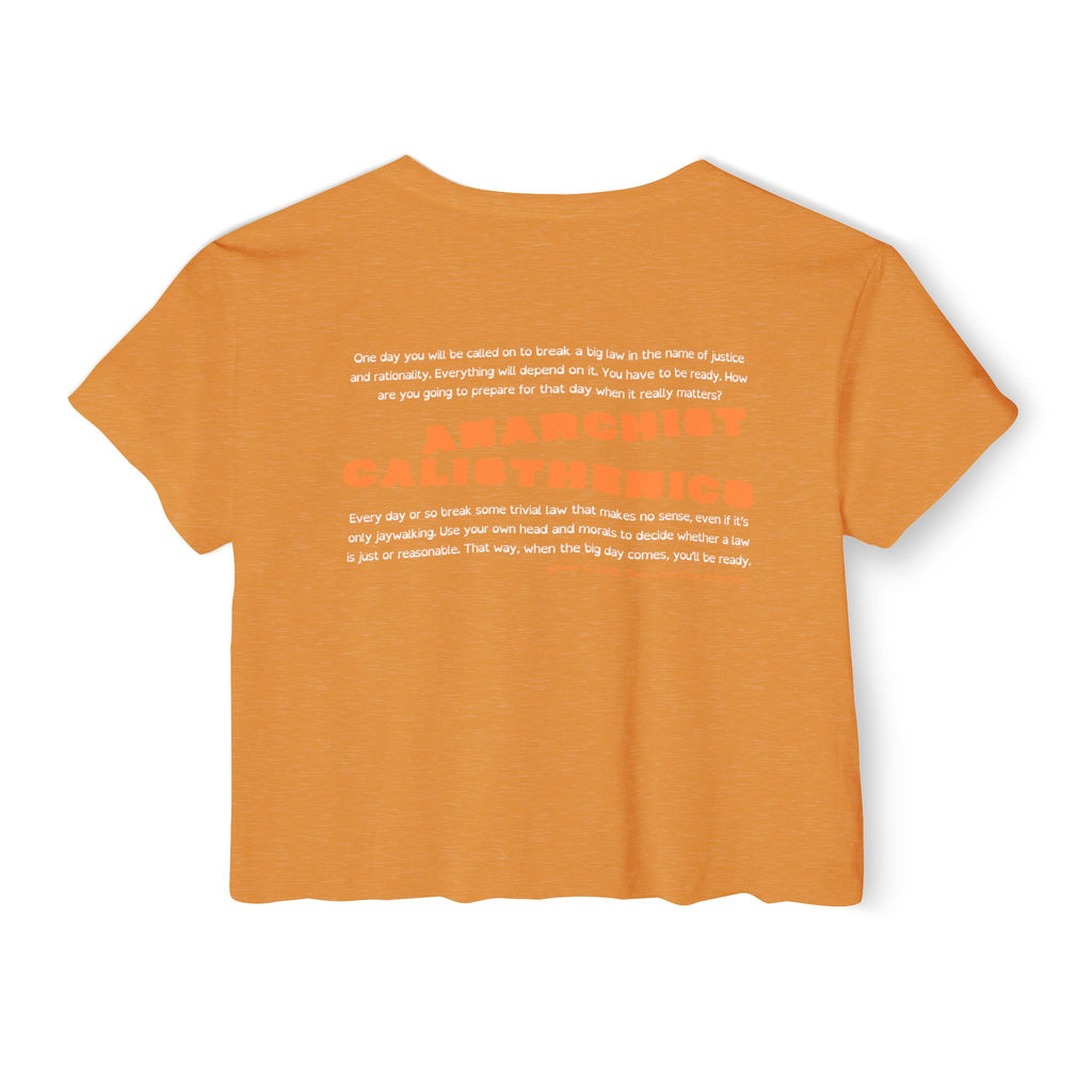 Anarchist Calisthenics Crop Tee