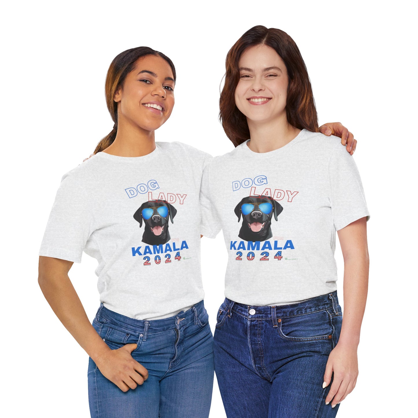 Dog Lady For Kamala Jersey Tee- Black Lab, One-Sided Design