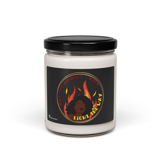 **Burning Bridges** Scented Soy Candle- Design A