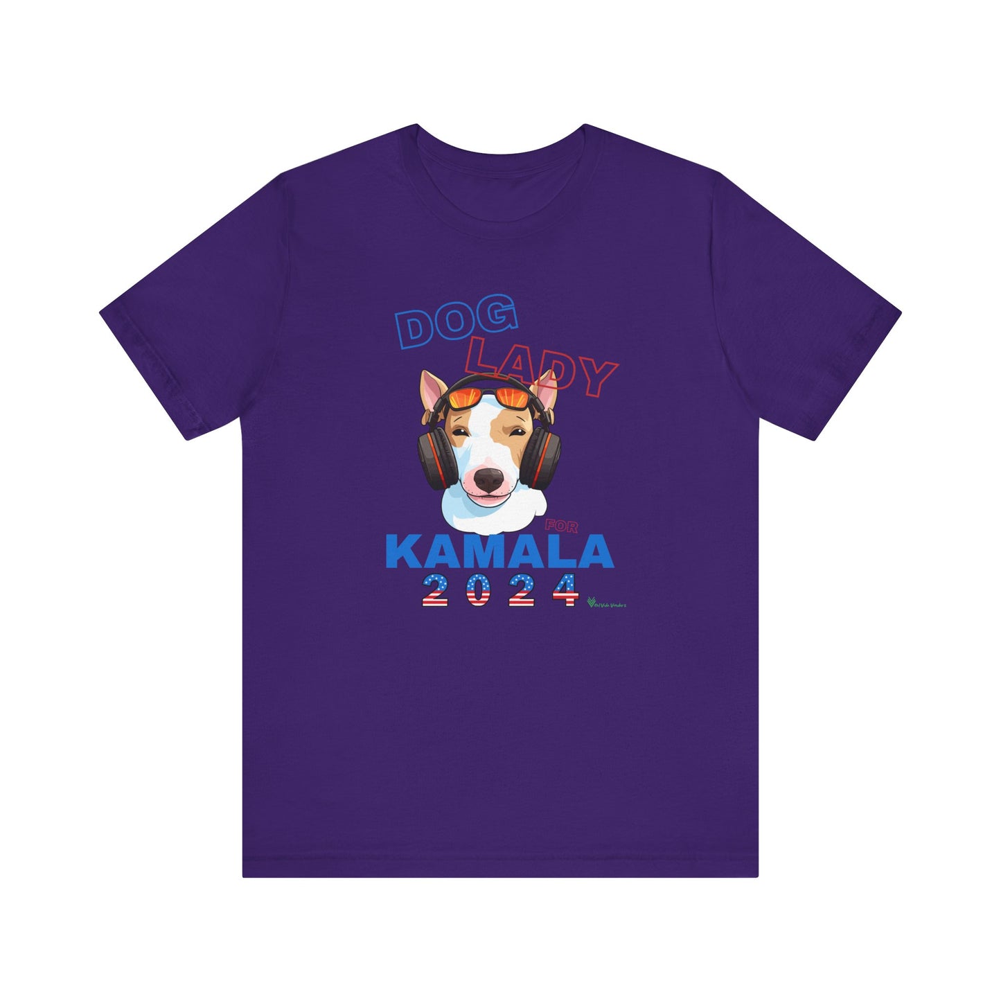 Dog Lady For Kamala Jersey Tee- Jack Russel, Double Sided Design