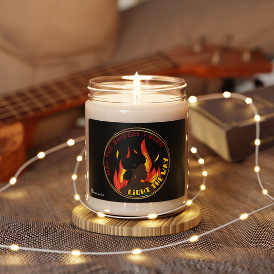 **Burning Bridges** Scented Soy Candle- Design B