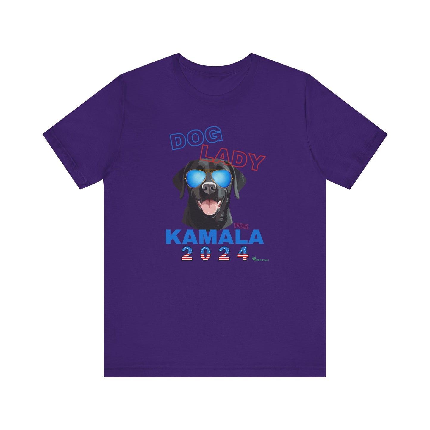 Dog Lady For Kamala Jersey Tee- Black Lab, One-Sided Design