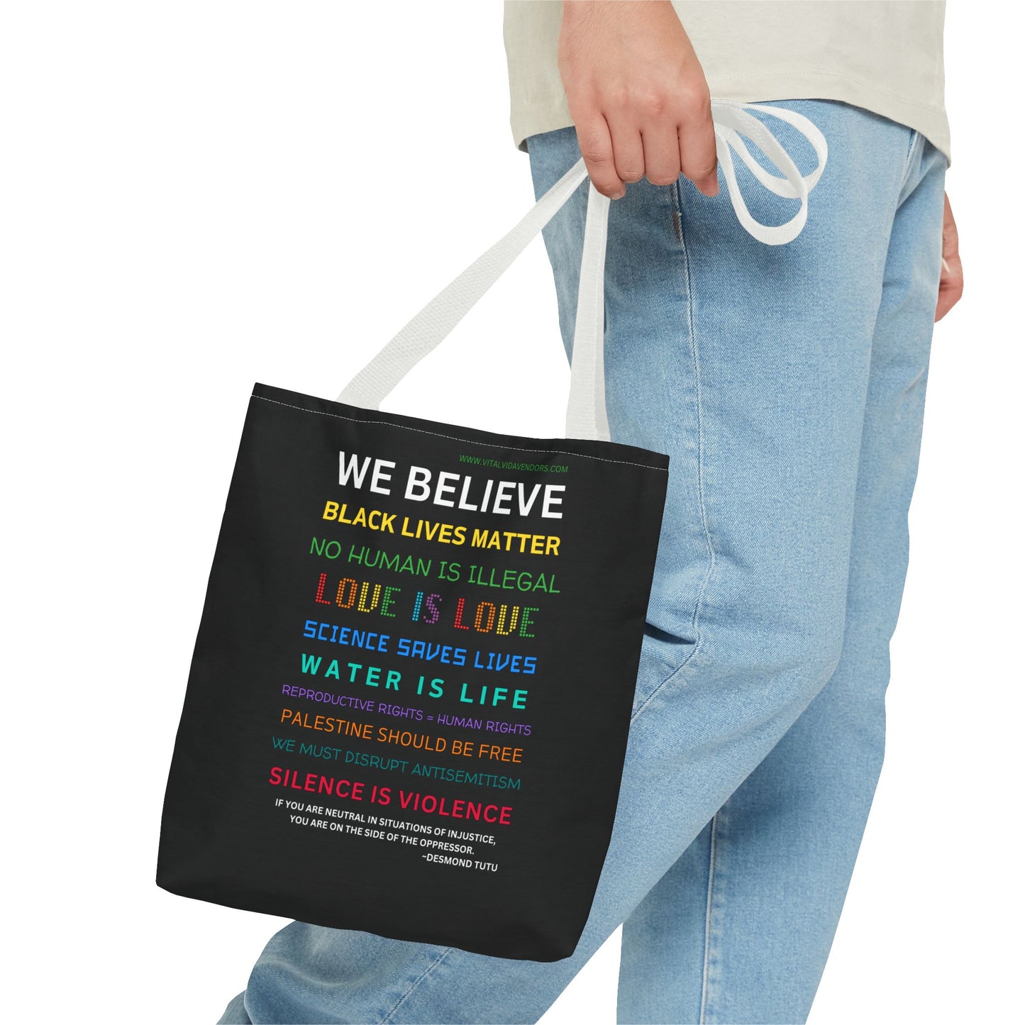 We Believe Tote- 3 sizes