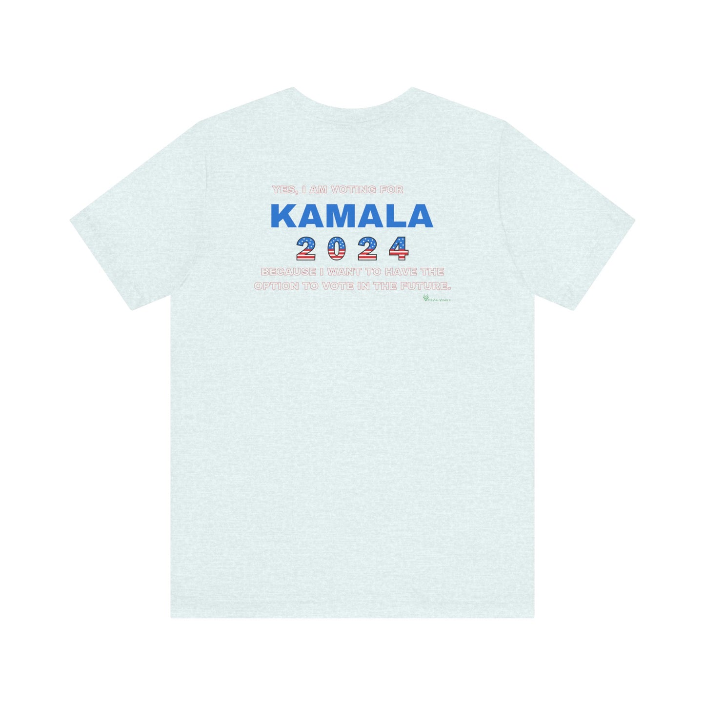 Dog Lady For Kamala Jersey Tee- Shiba Inu, Double-Sided Design