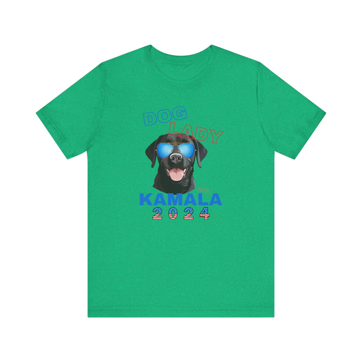 Dog Lady For Kamala Jersey Tee- Black Lab, One-Sided Design