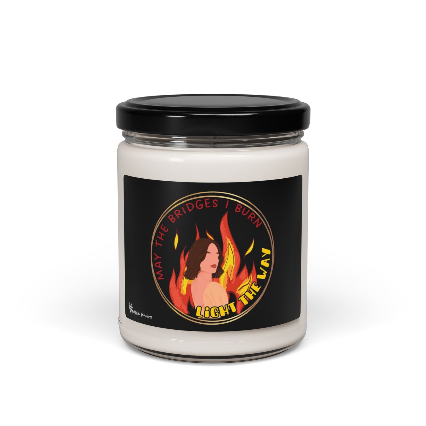 **Burning Bridges** Scented Soy Candle- Design J