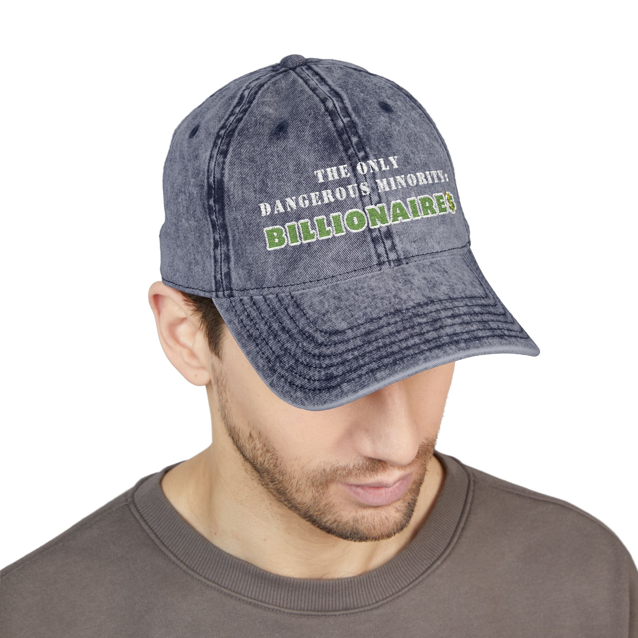 The Only Dangerous Minority: BILLIONAIRE$ Vintage Washed Denim Cap