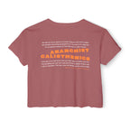 Anarchist Calisthenics Crop Tee