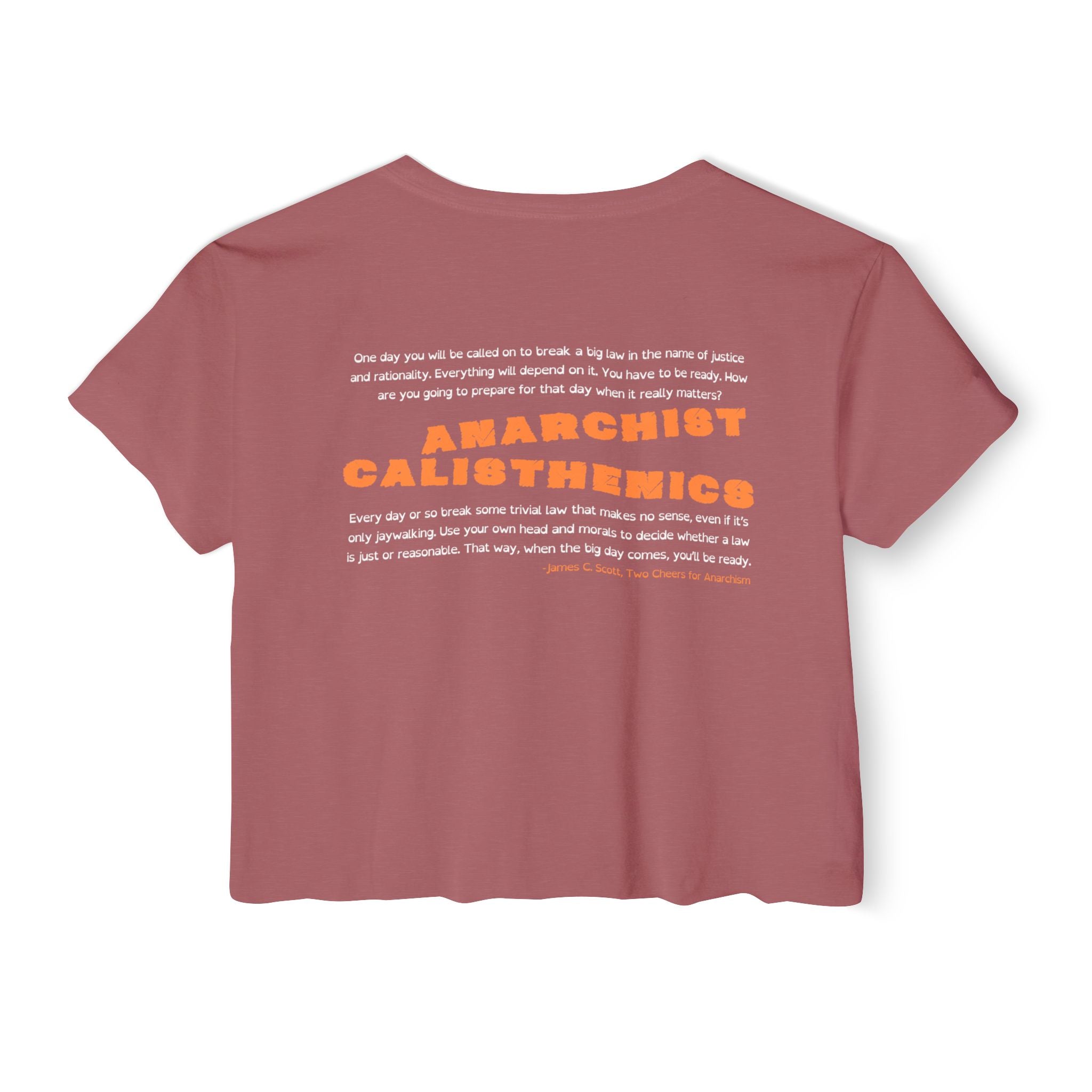 Anarchist Calisthenics Crop Tee