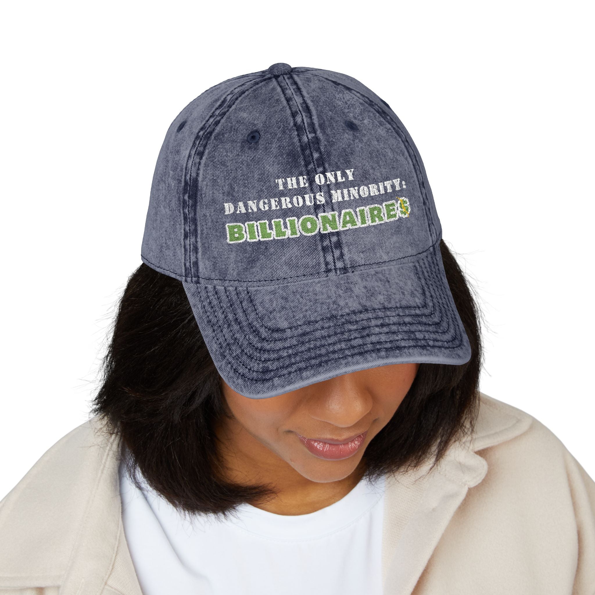 The Only Dangerous Minority: BILLIONAIRE$ Vintage Washed Denim Cap
