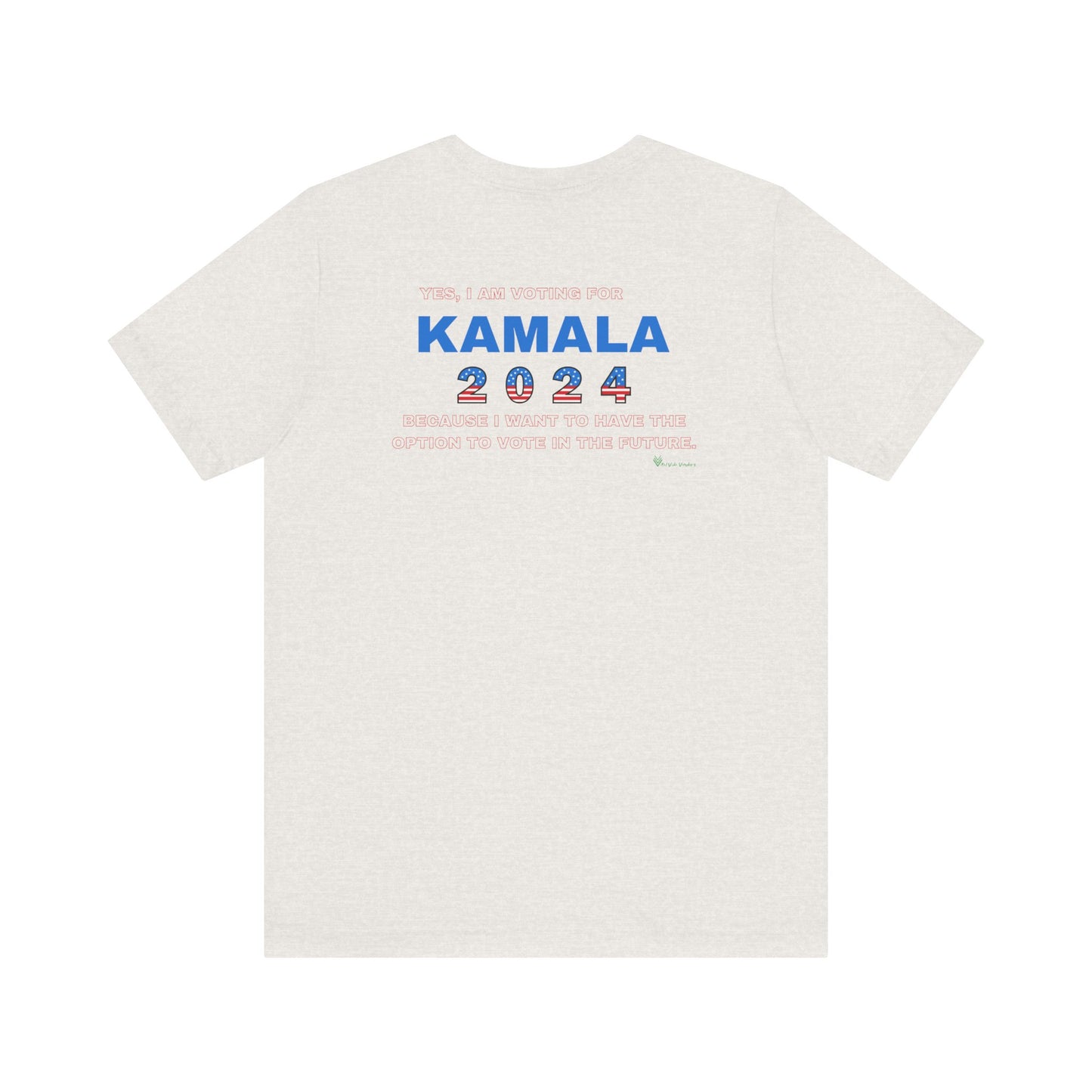 Dog Lady For Kamala Jersey Tee- Pittie, Double Sided Design