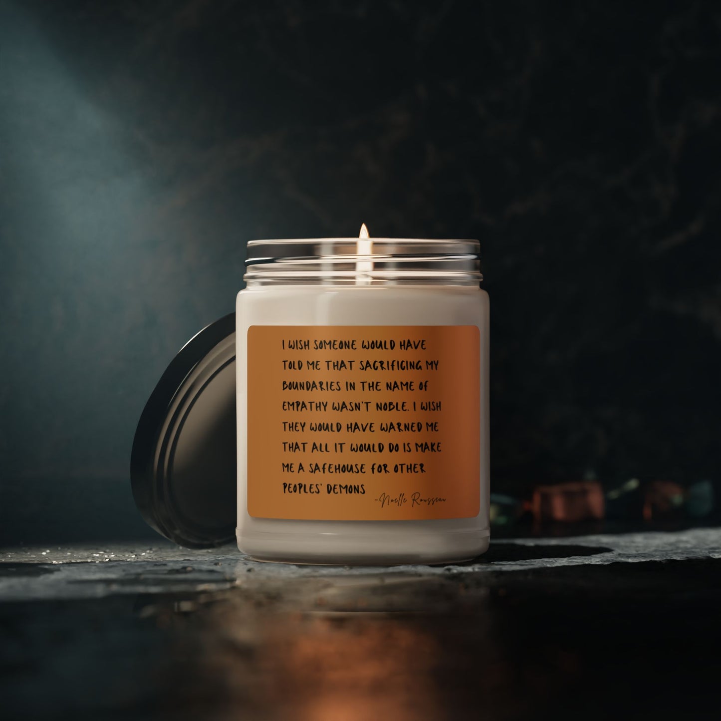 **Not Sacrificing Boundaries Scented Candle**