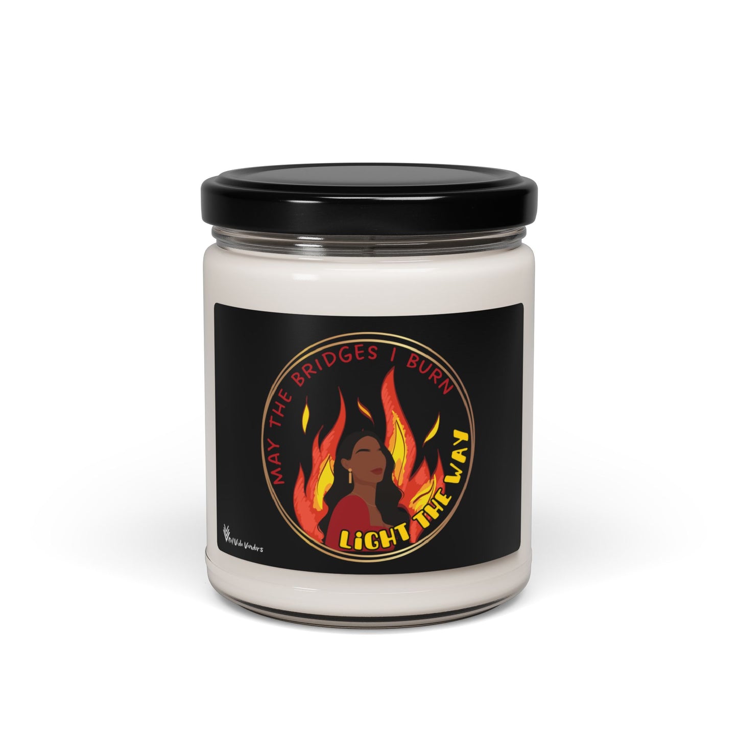 **Burning Bridges** Scented Soy Candle- Design E