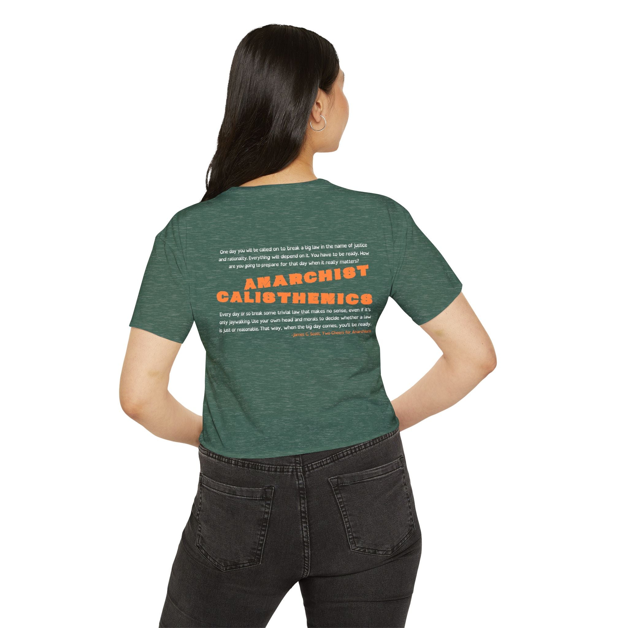 Anarchist Calisthenics Crop Tee