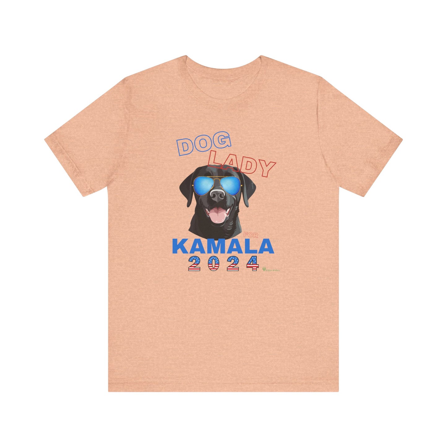 Dog Lady For Kamala Jersey Tee- Black Lab, One-Sided Design