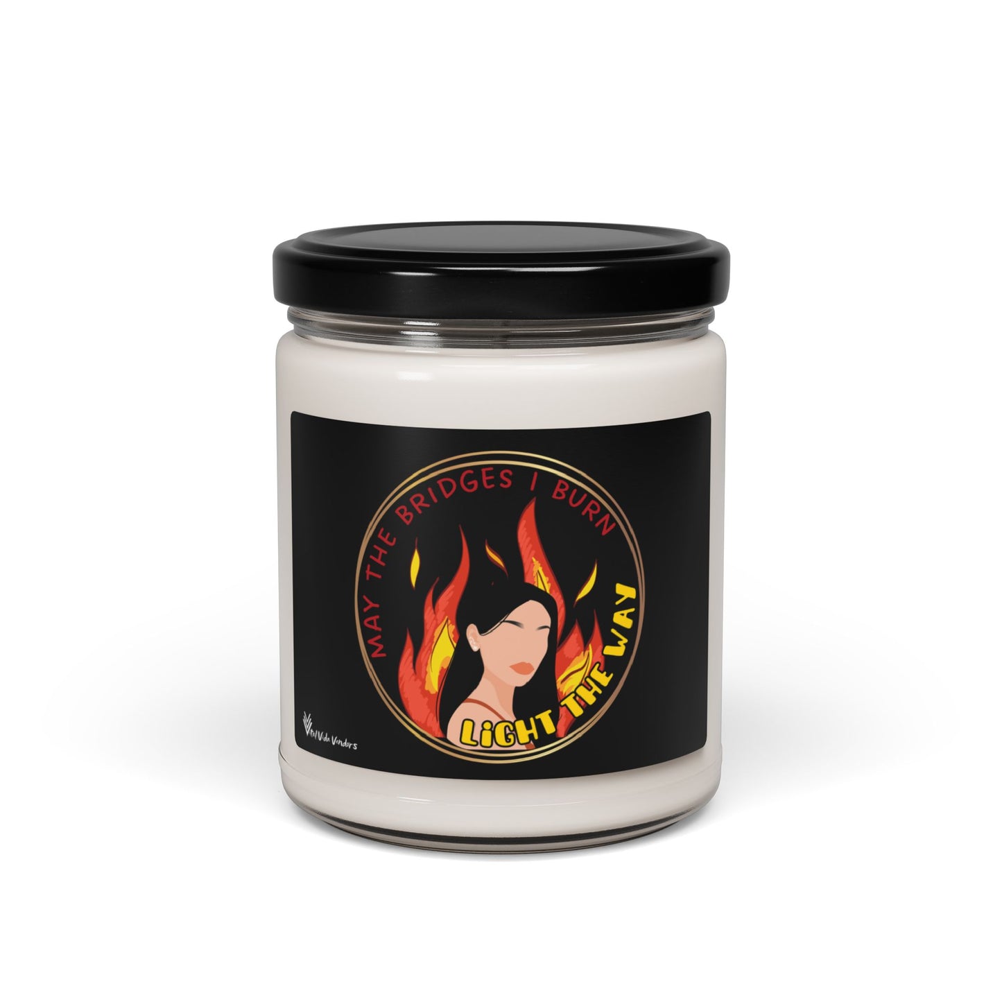 **Burning Bridges** Scented Soy Candle- Design I