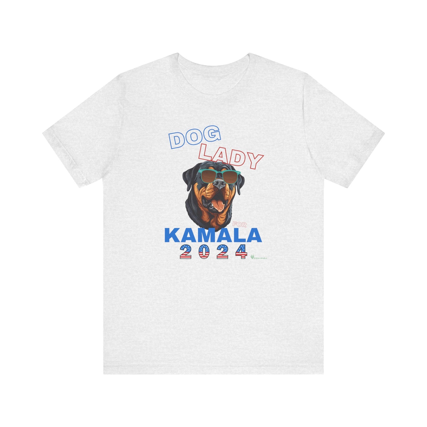 Dog Lady For Kamala Jersey Tee- Rottie, One-Sided Design