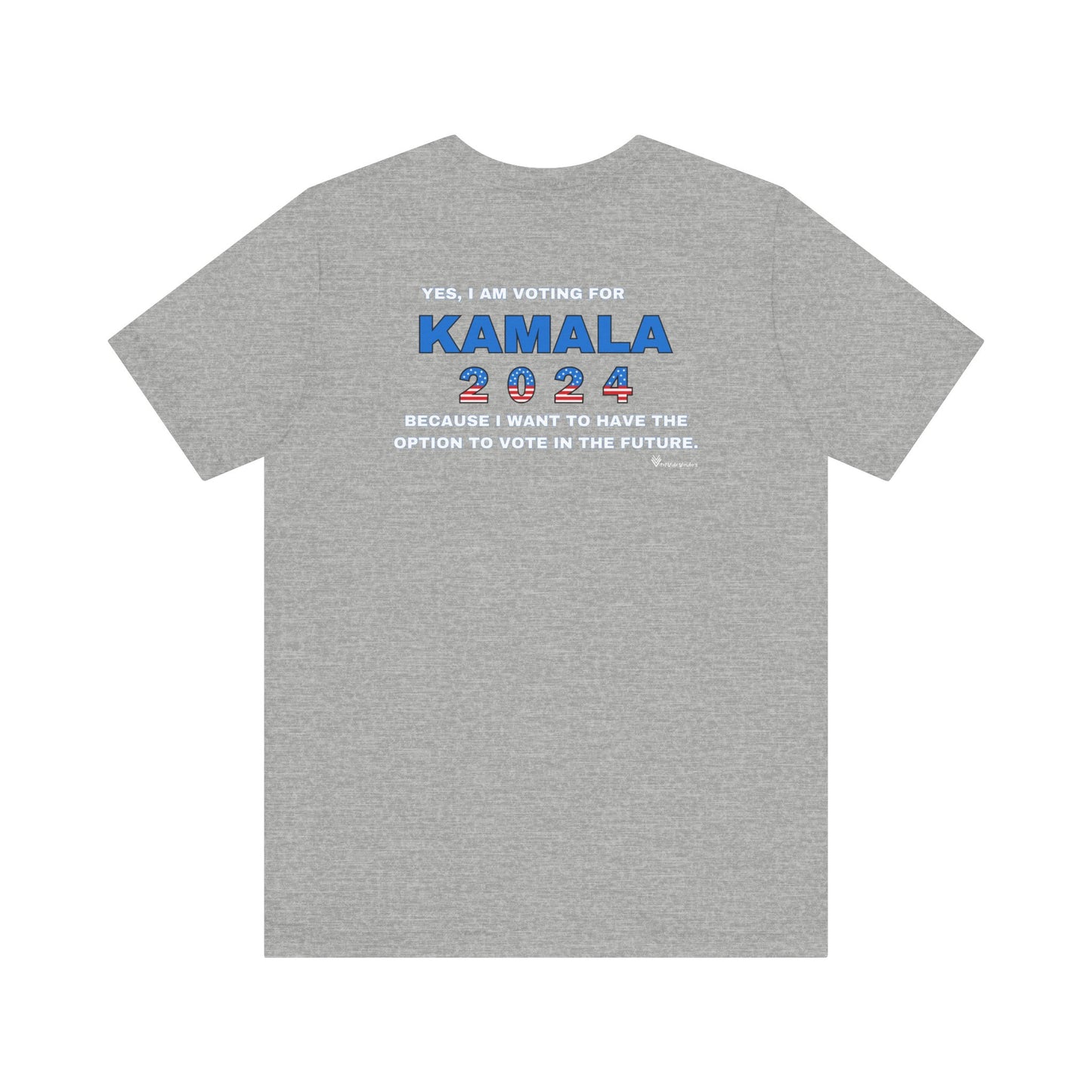 Dog Lady For Kamala Jersey Tee- Husky, Double-Sided Design