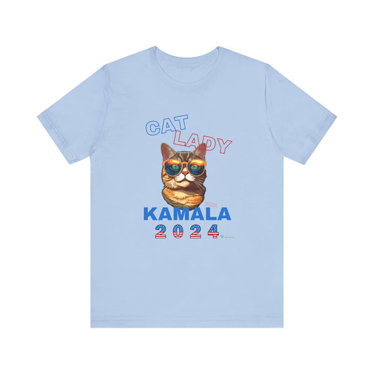 Cat Lady For Kamala Jersey Tee